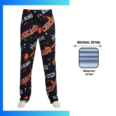 Custom 180G Cotton-Feel Long Pants – Full Sublimation Unisex & Kids Performance Lounge Pants