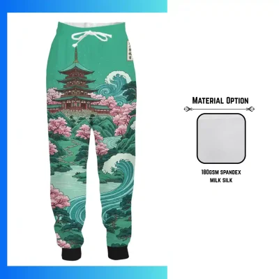 Custom 180GSM Milk Silk Long Pants – Full Sublimation Unisex & Kids Lounge Pants