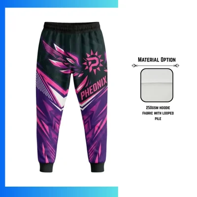 Custom 250G Lightweight Sweatpants – Full Sublimation Unisex & Kids Loop Pile Joggers