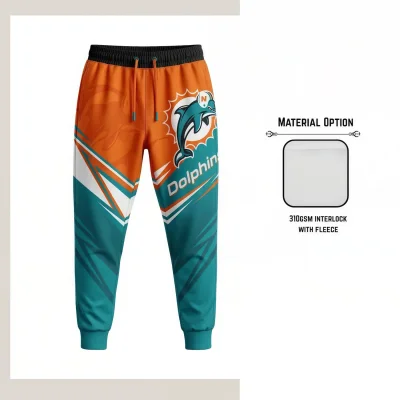 Custom Sublimation 310G Fleece-Lined Sweatpants – Heavyweight Warm Winter Pants