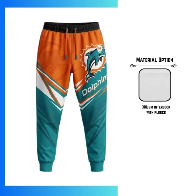 Custom Sublimation 310G Fleece-Lined Sweatpants – Heavyweight Warm Winter Pants