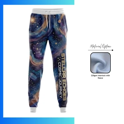 Full Sublimation 220G Ultra Light Fleece Sweatpants – Custom Unisex & Kids Performance Joggers