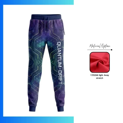 Unisex Hawaiian Sublimation Long Pants – 135GSM Lightweight 4-Way Stretch Custom Tropical Pants