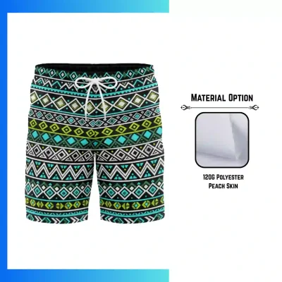 Unisex Sublimation Board Shorts - 120G Polyester Peach Skin | Lightweight Performance Swim Shorts with Mesh Pockets & Lining