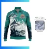 150GSM Interlock Quarter Zip Pullover – Custom Sublimated Lightweight Team & Family Sportswear