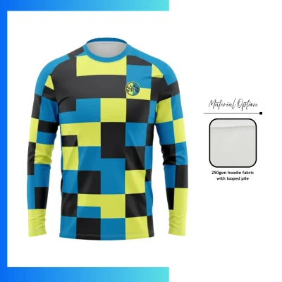 250G Custom Sublimation Crew Sweatshirt | Unisex & Kids Looped Terry Performance Pullover