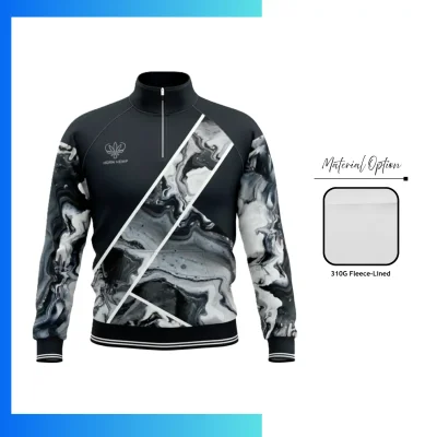 SolarProtec UPF50+ Full Sublimation Quarter Zip Pullover β Custom Sun Protection Performance Sportswear