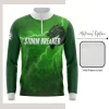 Custom full sublimation printed fleece-lined quarter zip sweatshirt laid flat, showcasing vibrant all-over design with contrast zipper