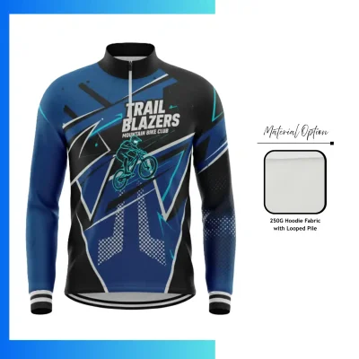 Custom 250G Lightweight Quarter Zip Sweatshirt β Looped Terry Sublimation Team Pullover