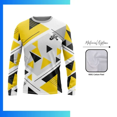 Economy Series Cotton-Feel Custom Long Sleeve T-Shirt β Full Sublimation Unisex Performance Tee