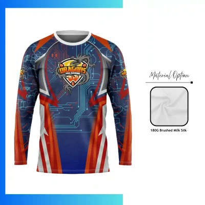Brushed Milk Silk Long Sleeve T-Shirt β Custom Full Sublimation Economy Series Soft Performance Tee