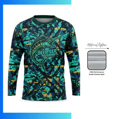 Custom Full Sublimation Pinhole Mesh Long Sleeve T-Shirt β 150GSM Breathable Performance Tee