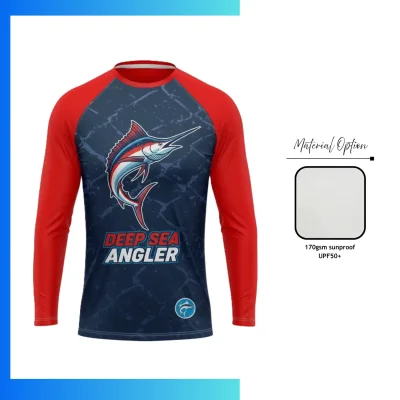 Custom UPF50+ SolarProtec Long Sleeve T-Shirt β Full Sublimation Sun Protection Performance Tee
