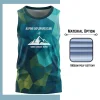 Custom full sublimation printed 180gsm cotton-feel sleeveless t-shirt for men, women and kids laid flat, showcasing vibrant design on soft fabric