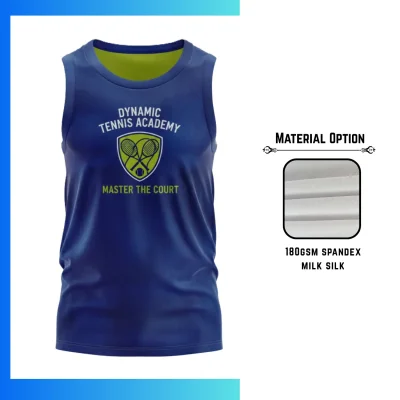 Sublimation Classic Tank Top β Custom 180GSM Spandex Milk Silk Performance Sleeveless Shirt