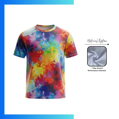 Pro Series Interlock Custom Sublimation T-Shirt β Structured Performance Team Tee