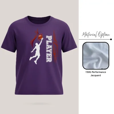 Custom full sublimation unisex short hole mesh short sleeve t-shirt in pro series laid flat