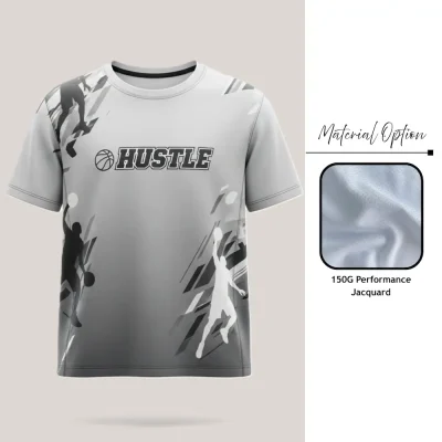 Custom full sublimation unisex honeycomb mesh short sleeve t-shirt in pro series laid flat