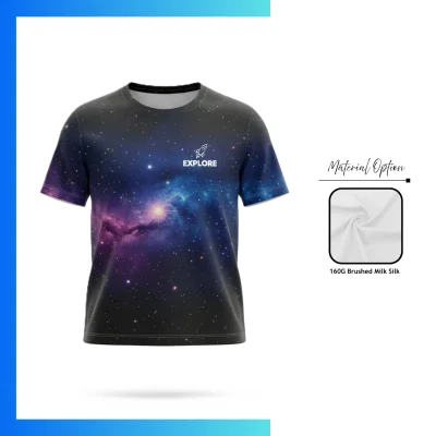 Pro Series Brushed Milk Silk Custom Sublimation T-Shirt β Soft Stretch Performance Team Tee