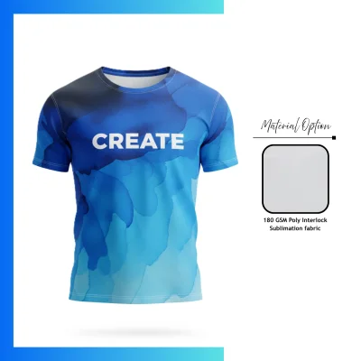 Pro Series 180GSM Interlock Custom Sublimation T-Shirt β Premium Team Uniform for Corporate, Academy & Esports