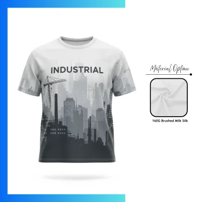 Custom 160GSM Brushed Milk Silk Sublimation T-Shirt β Unisex Promotional Performance Tee