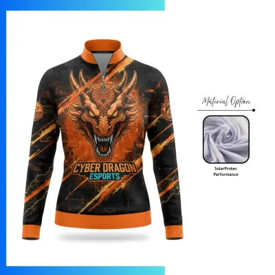 Custom Mesh UPF 30+ Sublimation Fishing Jersey – Unisex & Kids Long Sleeve Performance Shirt