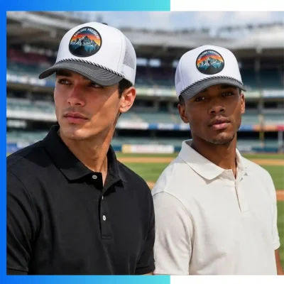 Alternative view of Premium High Density Foam Front 5-Panel Cap with Rope Detail – Custom Streetwear Snapback Cap