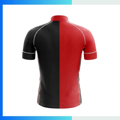 Alternative view of Custom Short Sleeve Cycling Jersey | Full Sublimation Quarter-Zip Bike Jersey