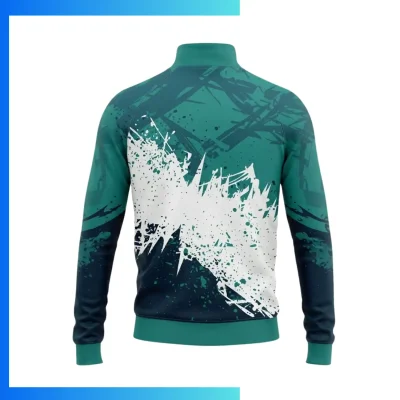 Alternative view of 150GSM Interlock Quarter Zip Pullover – Custom Sublimated Lightweight Team & Family Sportswear