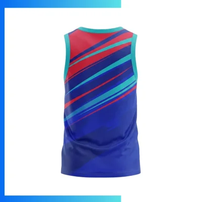 Alternative view of Custom Sublimation Short Hole Mesh Tank Top – Breathable Performance Sleeveless Sports Shirt