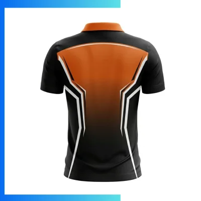 Alternative view of Men’s Butterfly Fabric Sublimation Short Sleeve Golf Polo Shirt – Custom Soft Performance Teamwear