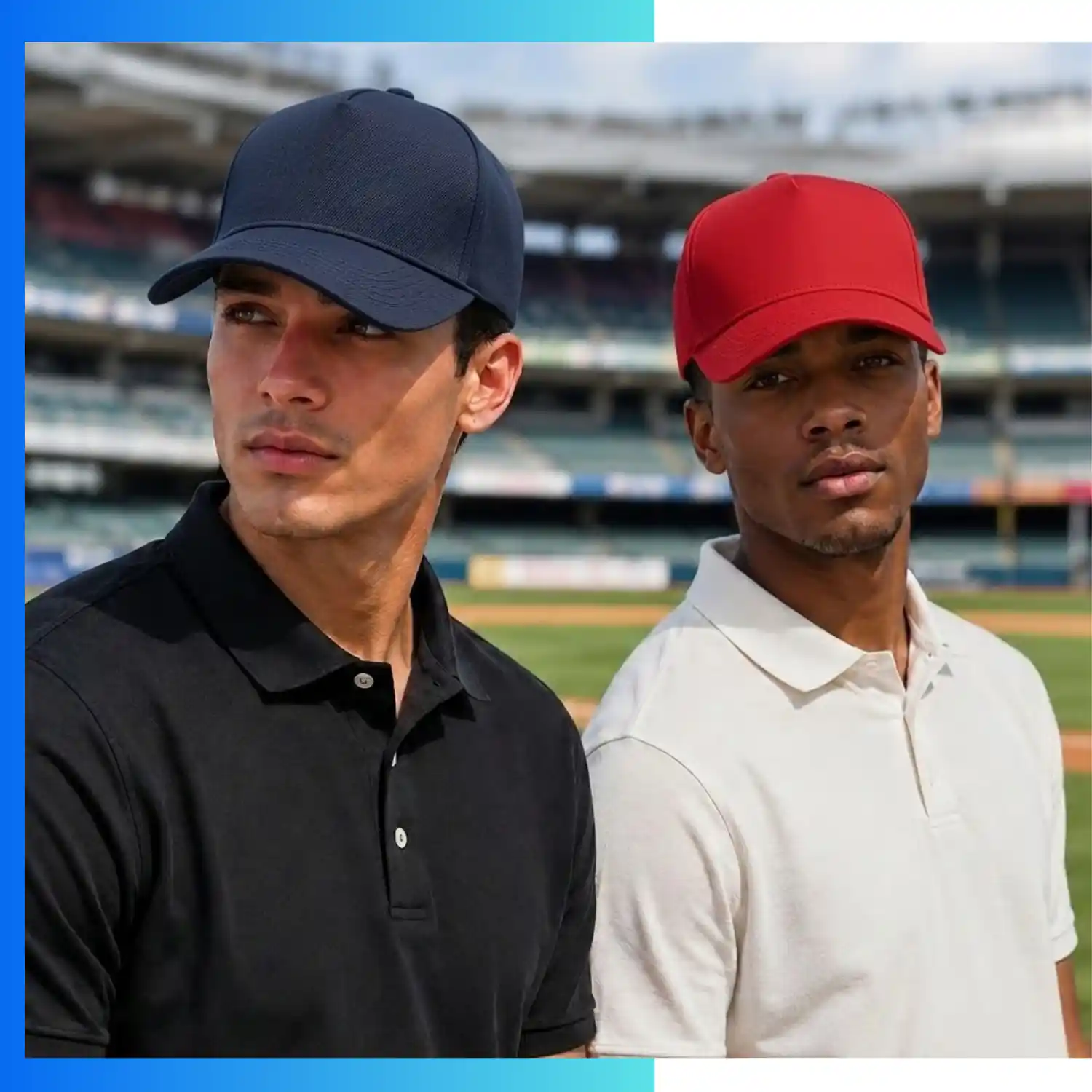 Cotton 5-Panel Baseball Cap – Structured Pre-Curved Visor Adjustable Classic Team Cap with Custom Logo Options - Image 3