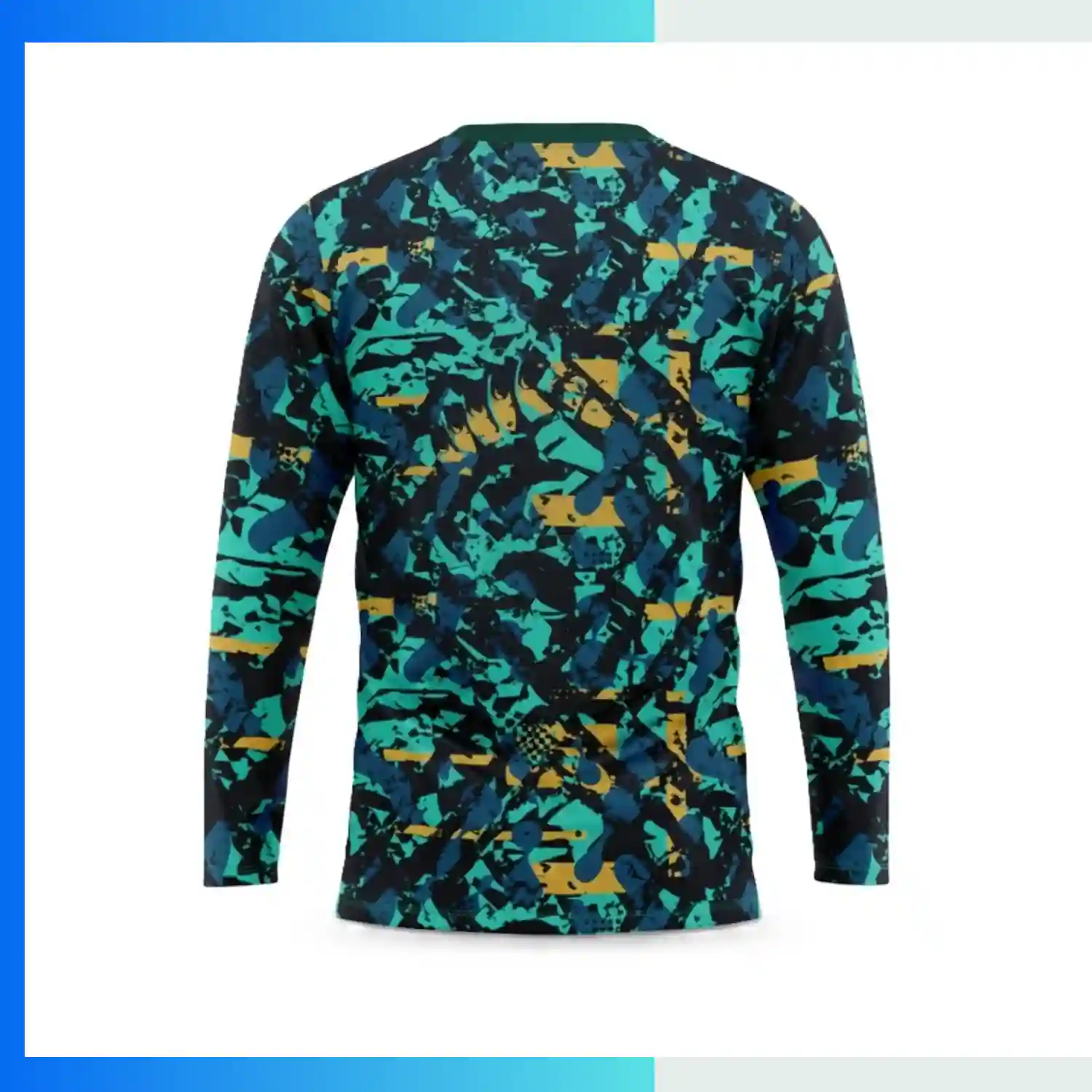 Custom Full Sublimation Pinhole Mesh Long Sleeve T-Shirt – 150GSM Breathable Performance Tee - Image 2