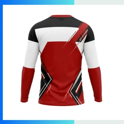 Alternative view of Mesh Long Sleeve T-Shirt – Custom Full Sublimation Economy Series Breathable Performance Tee