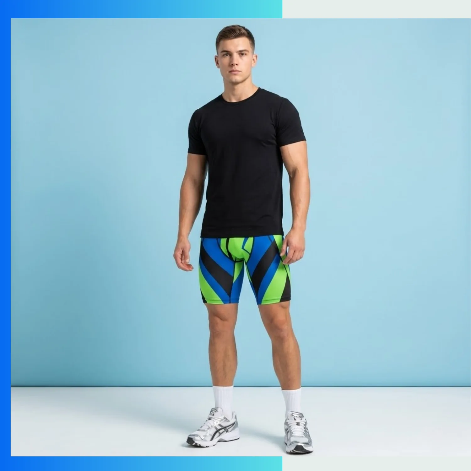 Custom Sublimation Compression Shorts – Pro Series Men’s Athletic Training & Team Base Layer - Image 3