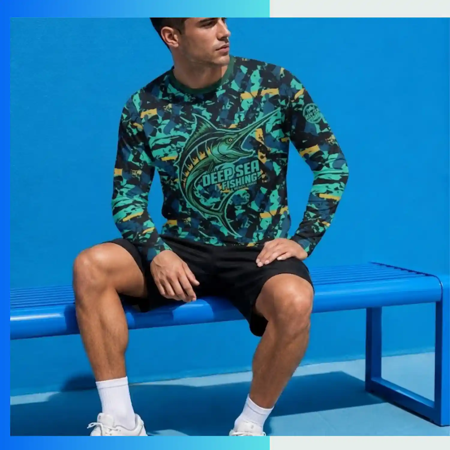 Custom Full Sublimation Pinhole Mesh Long Sleeve T-Shirt – 150GSM Breathable Performance Tee - Image 3