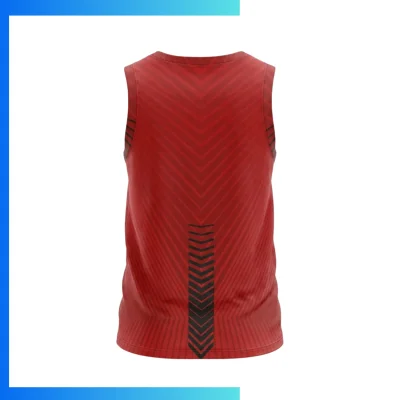 Alternative view of Sublimation Classic Tank Top – Custom 150GSM Flower Mesh Sleeveless Sports Vest
