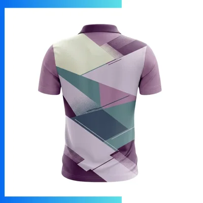 Alternative view of Men’s NBA Fabric Sublimation Short Sleeve Golf Polo Shirt – Custom 180GSM Performance Teamwear