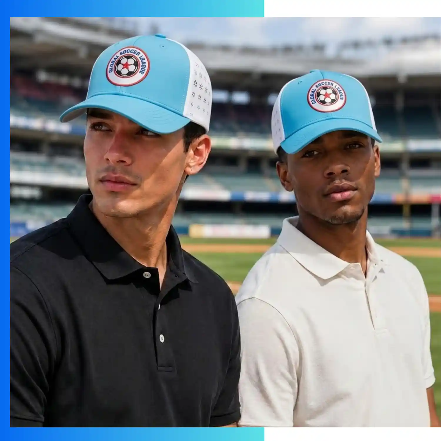 Premium Hyper Cool Performance 6-Panel Structured Cap – Silicone Logo Custom Athletic Hat - Image 2
