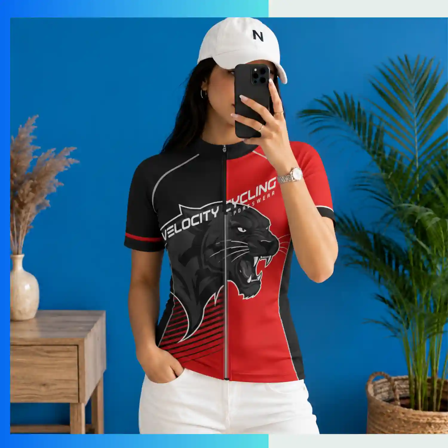 Custom Short Sleeve Cycling Jersey | Full Sublimation Quarter-Zip Bike Jersey - Image 3