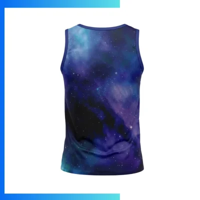 Alternative view of Sublimation Sleeveless T-Shirt – Custom 160GSM Brushed Milk Silk Performance Tank Top