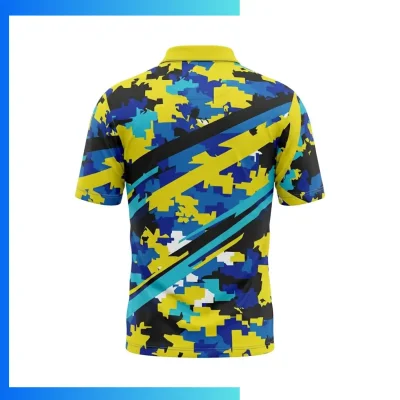 Alternative view of Unisex and Kids' Full Sublimation Pique Polo - Economy Series | 75D Pique