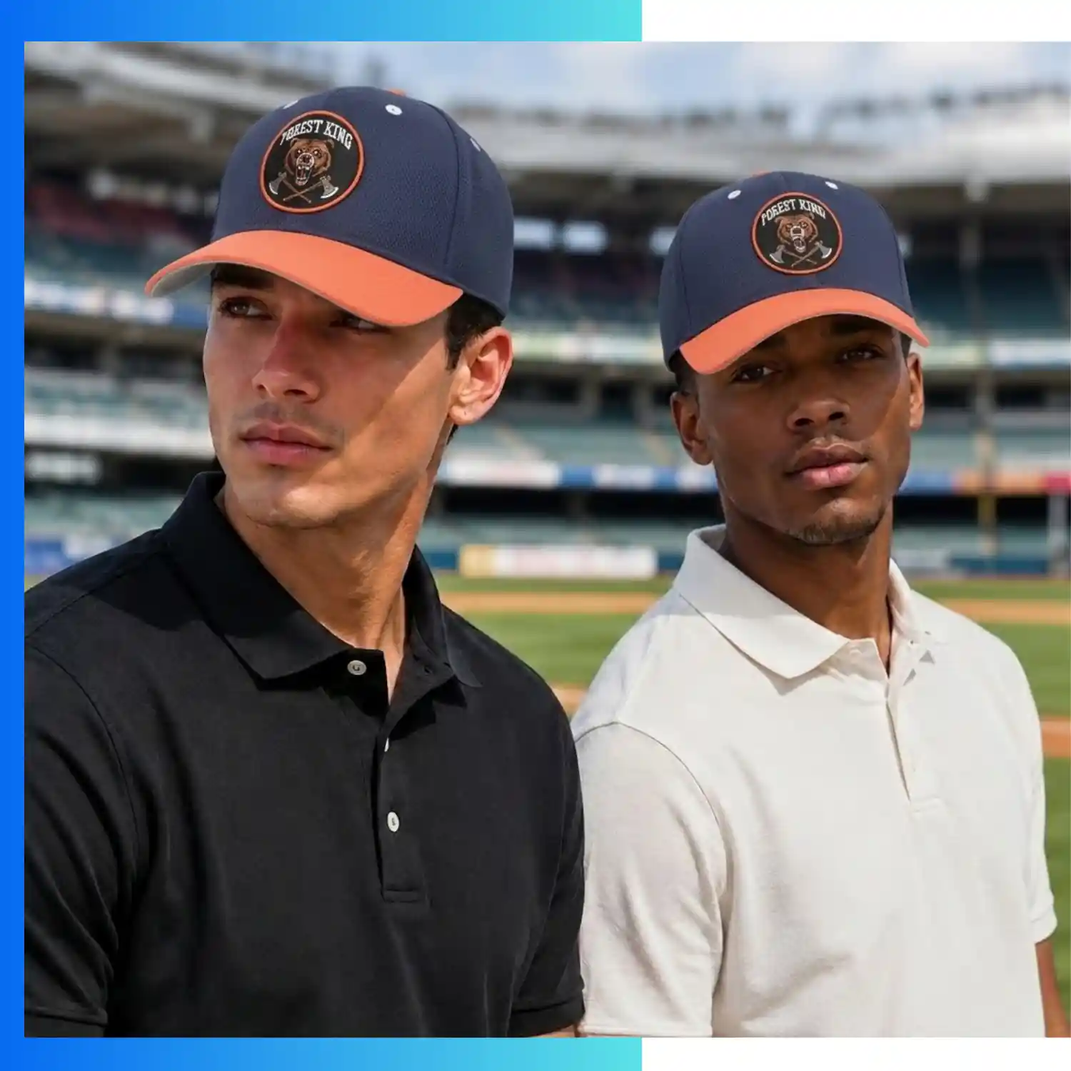 Premium 6-Panel Mid Crown Perforated Performance Cap – Vapor Tech Stretch Fit Custom Sports Hat - Image 2