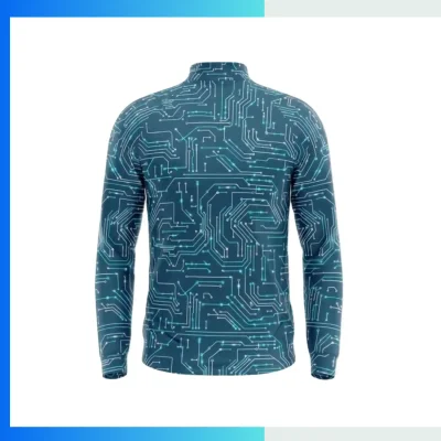 Alternative view of Custom Quarter Zip Pullover Long Sleeve | 180G Milk Silk Sublimation Team Jacket