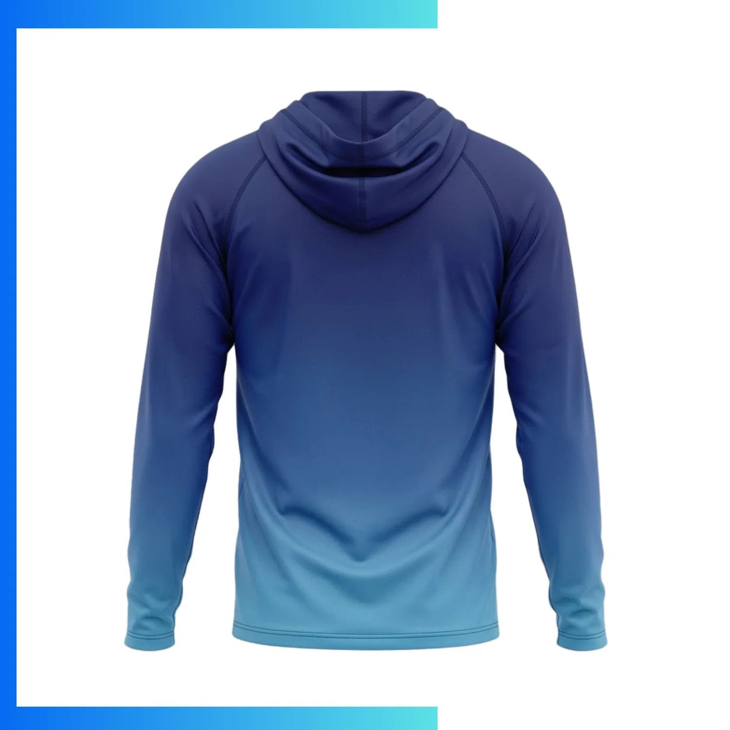 Custom Full Sublimation Cotton-Feel Long Sleeve Hoodie with Kangaroo Pocket with 180GSM Cotton-Feel Ultra-Soft Stretch - Image 2