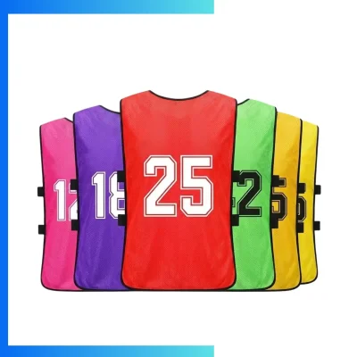 Alternative view of Polyester Training Pinnie – Custom Screen Printed Practice Vest with Elastic Side Straps XS–XXL | Team Training Sports Bib