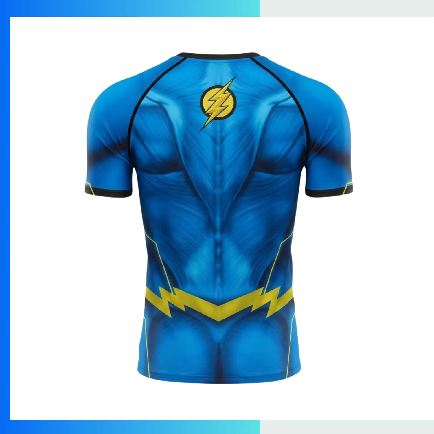 Custom Sublimation Short Sleeve Compression T-Shirt – Pro Series Men’s Athletic Training Top - Image 2
