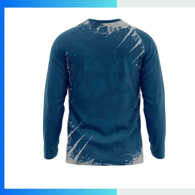 Alternative view of Custom Full Sublimation Long Sleeve T-Shirt | 160GSM Honeycomb Mesh Performance Teamwear