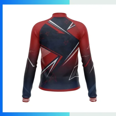 Alternative view of Custom Pique Quarter Zip Pullover | 75D Sublimation Long Sleeve Team Jacket