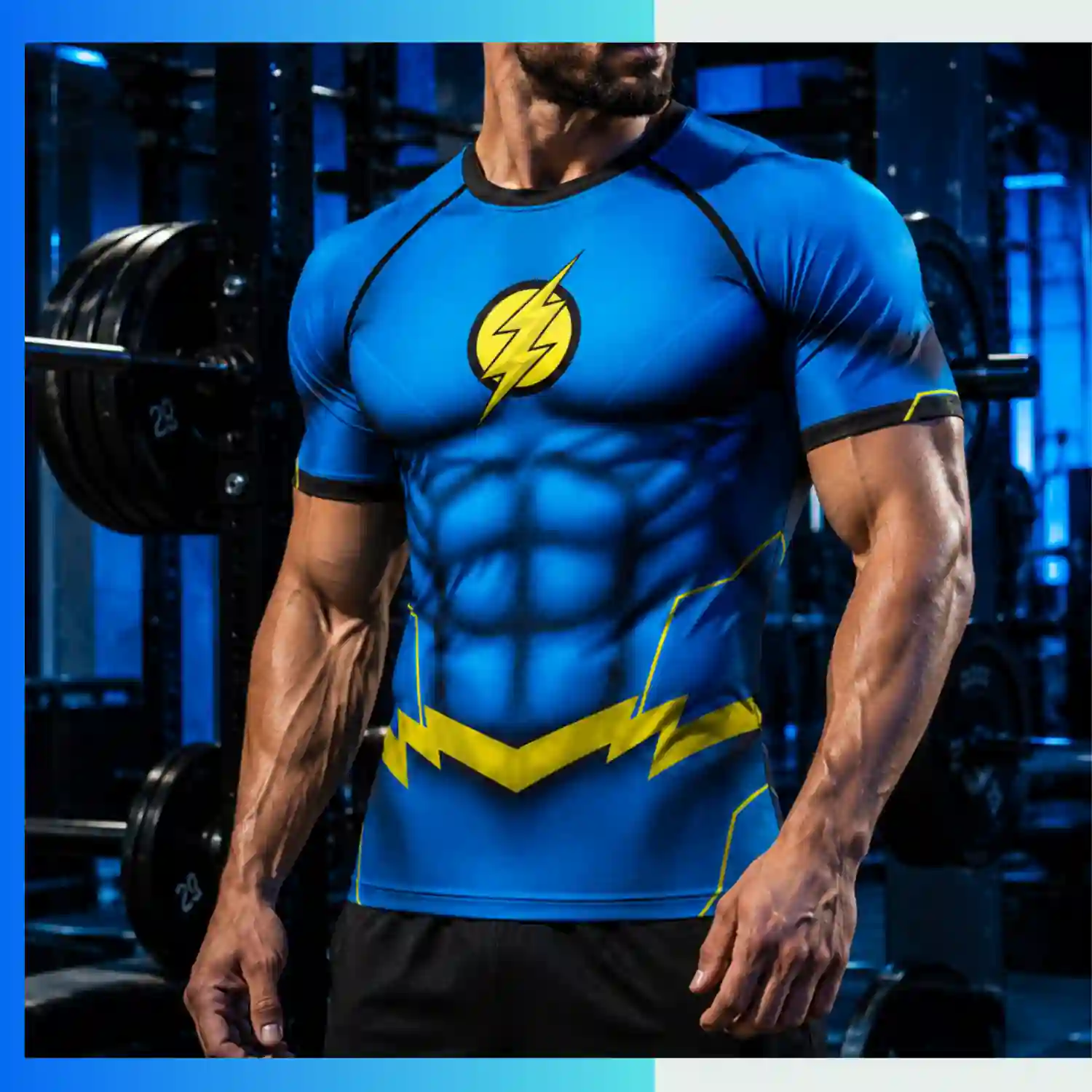 Custom Sublimation Short Sleeve Compression T-Shirt – Pro Series Men’s Athletic Training Top - Image 3
